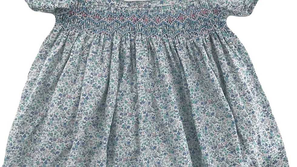 Purple Print Alice Smock Dress - Image 5