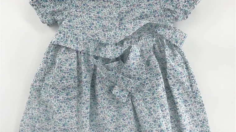 Purple Print Alice Smock Dress - Image 6