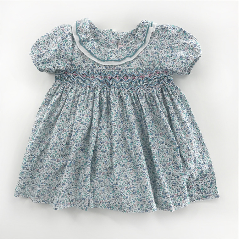 Green Print Alice Smock Dress