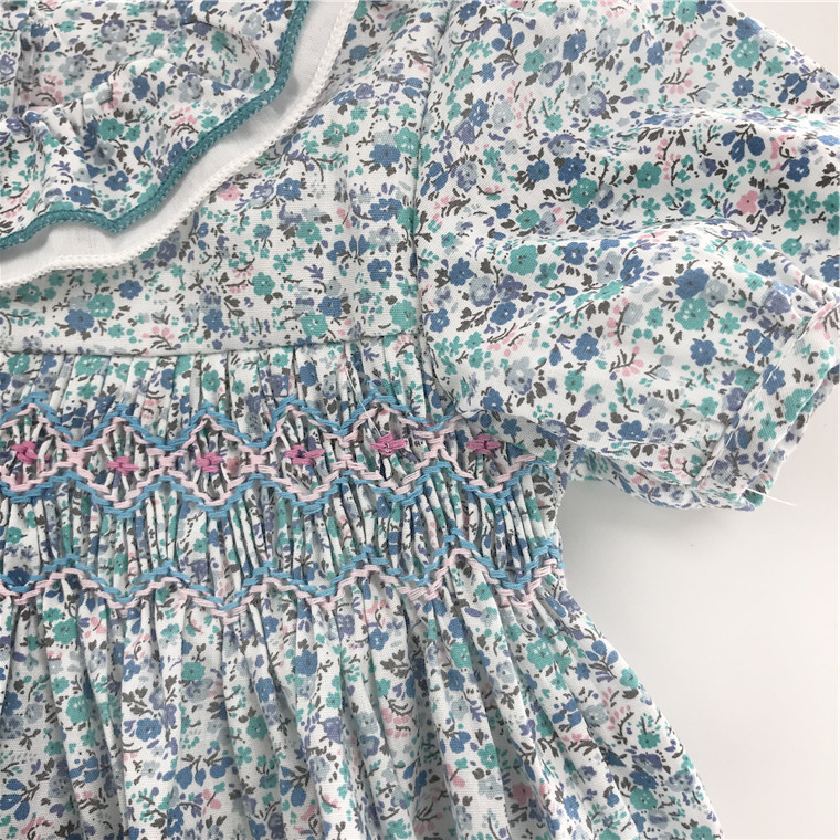 Green Print Alice Smock Dress - Image 5