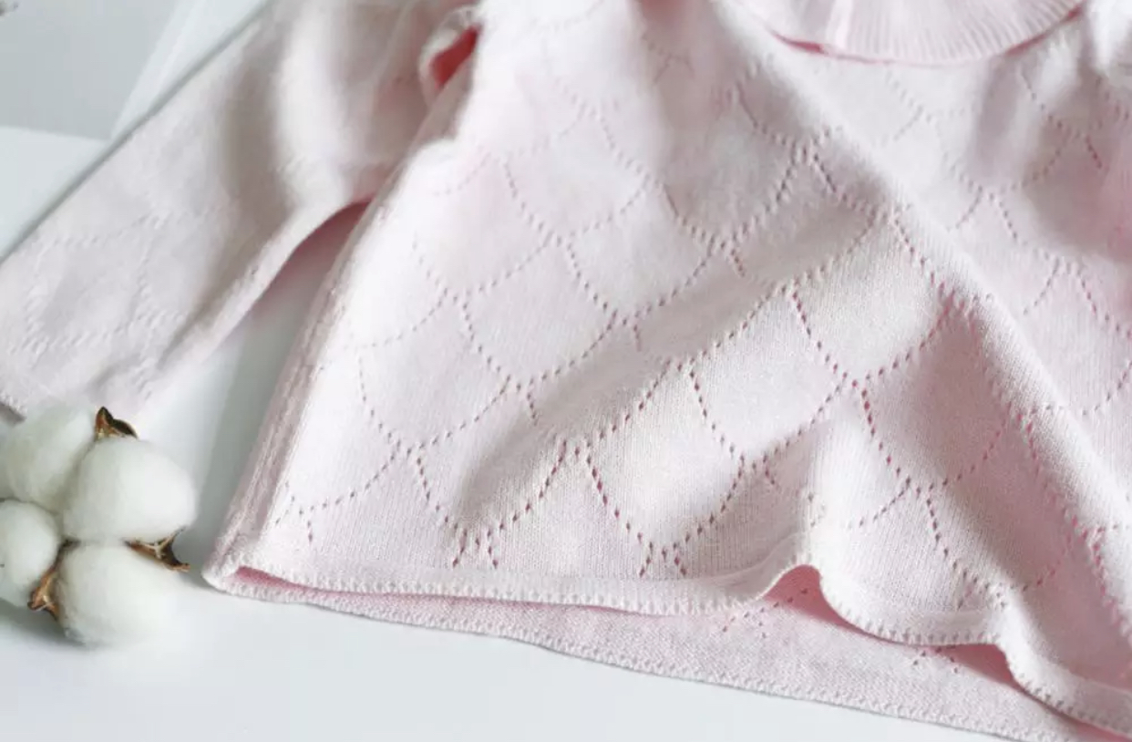 Pink Jumper with Frill Collar - Image 3