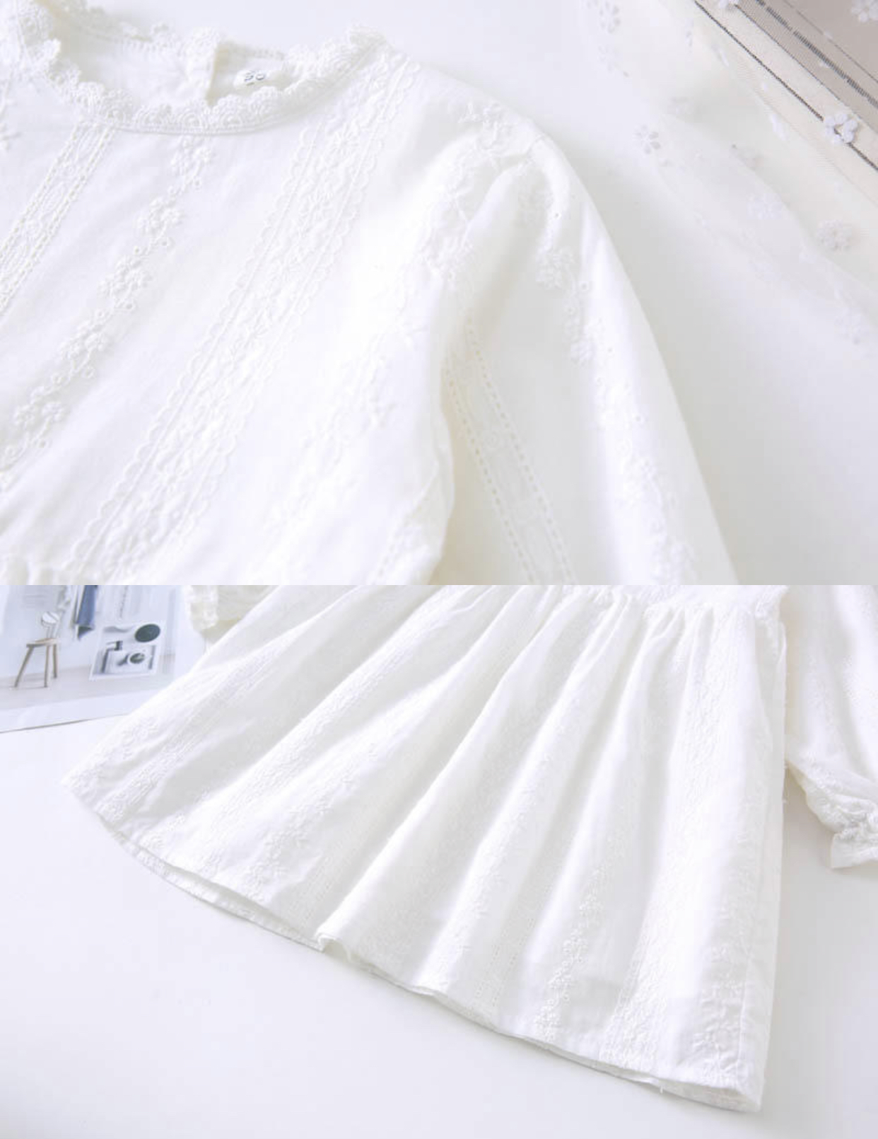Cherie White Lace Dress - Image 5