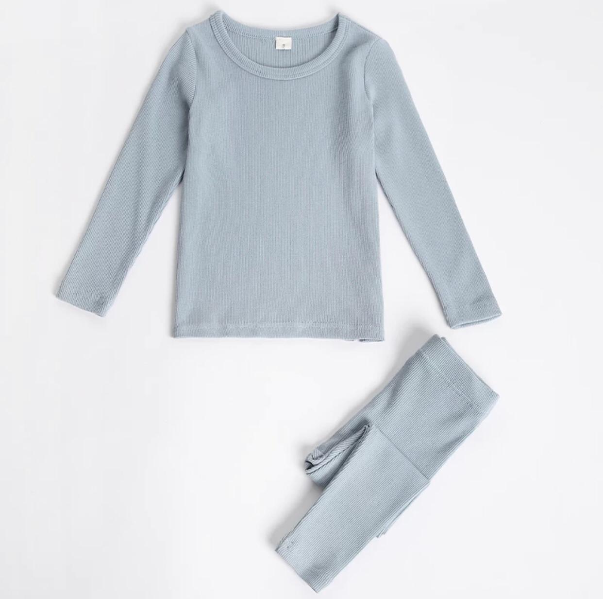 Ribbed Loungewear in Blue