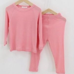 Ribbed Loungewear in Pink