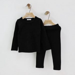 Ribbed Loungewear in Black