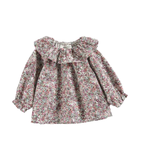 Floral Frill Collar Blouse
