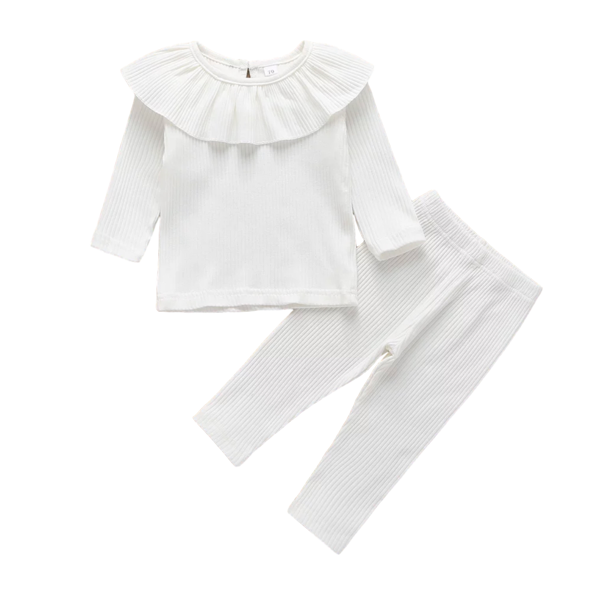 Collar Ribbed Loungewear