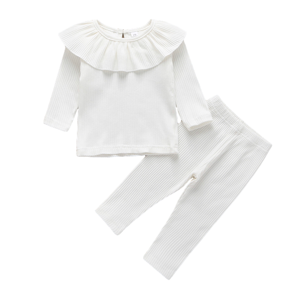 Collar Ribbed Loungewear - Image 3