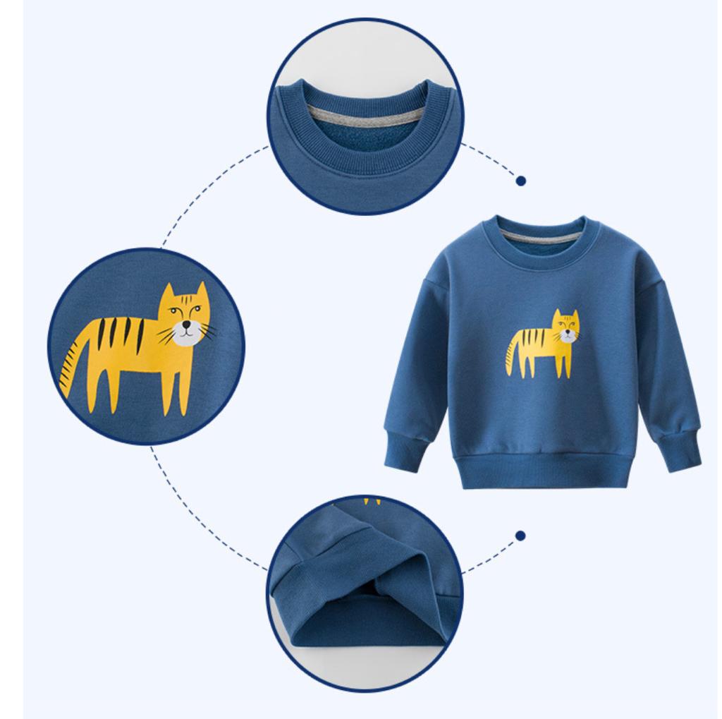 Navy Blue Giraffe Sweatshirt - Image 3