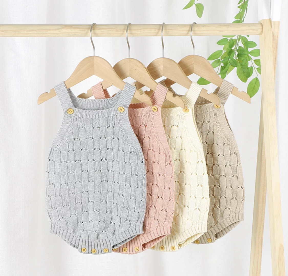 The Pink Knitted Bethany Romper - Image 5