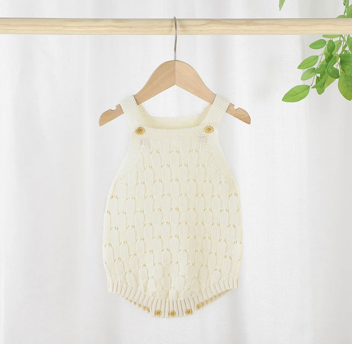 The Cream Knitted Bethany Romper - Image 5