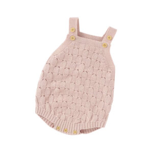 The Pink Knitted Bethany Romper