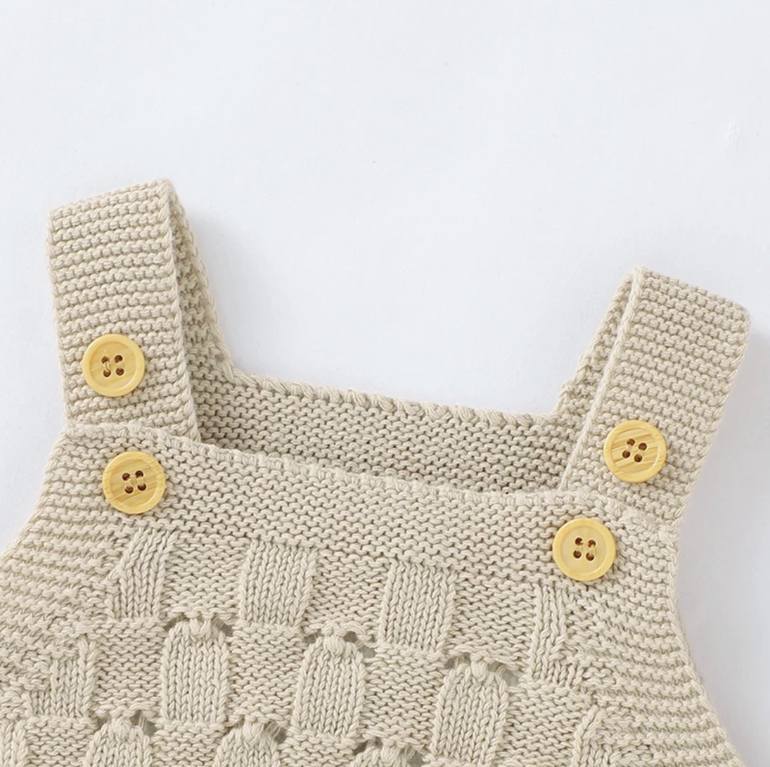 The Cream Knitted Bethany Romper - Image 3
