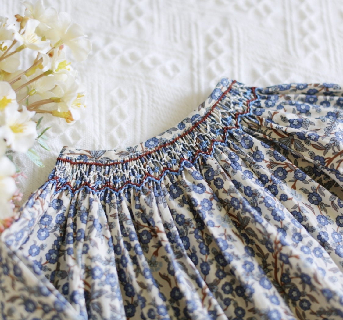 Floral Blouse in Midnight Blue - Image 2