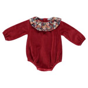 The Bette Floral Collar Romper