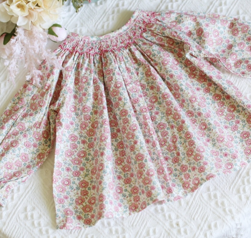 The Catherine Blouse in Pink