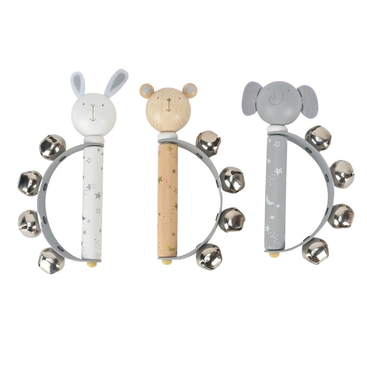 Classic Wooden Bell Rattle