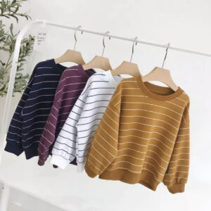 Striped Cotton Sweat