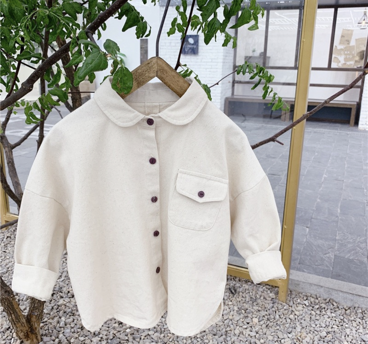 Oversized Cream Jacket "La Vie En Rose"