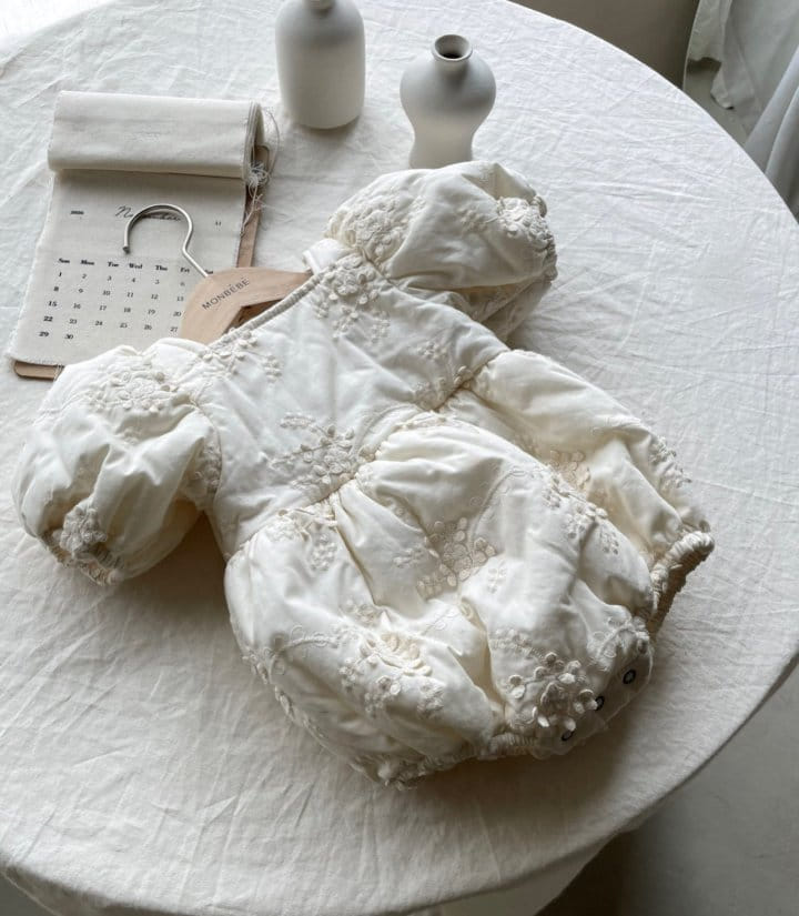 The Lucy Floral Romper in Cream