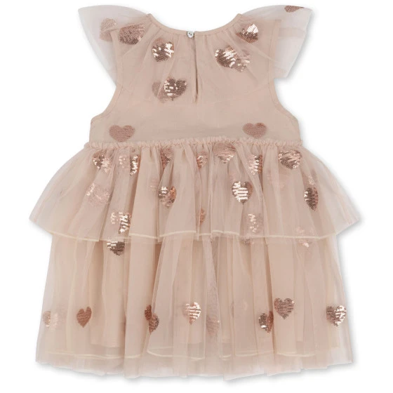 Gold Love Heart Tulle Party Dress - Image 9
